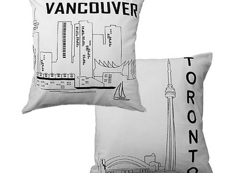 Canadian Postcard Cushions 