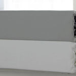 Grey and White Bamboo Bedding by Twin Ducks