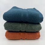 Deep Teal, Moss, Mandarin