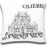 Quebec Postcard Cushions by Alamode Home